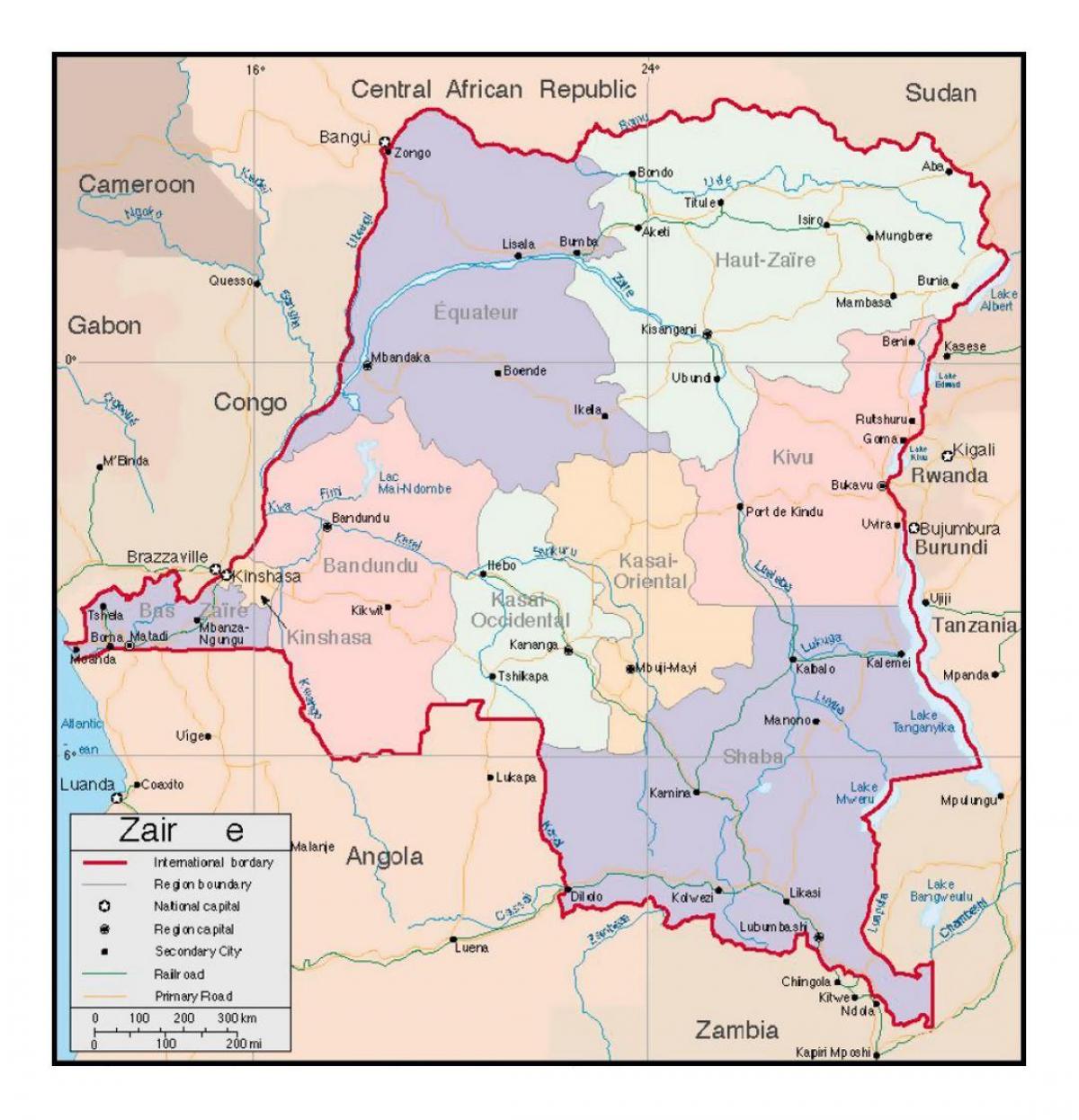 demokratikong republika ng congo basin mapa