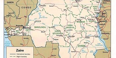 Zaire africa sa mapa